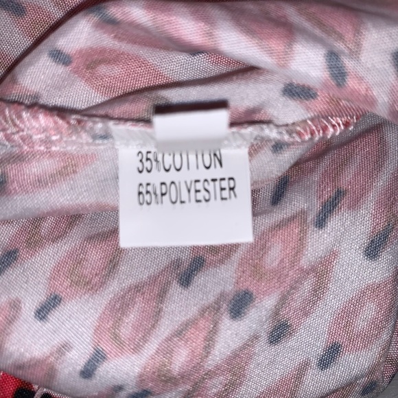 NWOT Ruffled Patterned V-Neck Tank XS - Picture 5 of 8